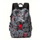 thumbnail image 1 of Mochila Luminosa Con Estampado De Calavera Fantasma, Mochila Para Ordenador Portátil De Noche De Terror, Mochila Escolar De Lona De Halloween, Regalo Para Niñas Y Niños, 1 of 4