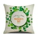 thumbnail image 1 of Inteprter Funda de cojín Accesorios para sofá Funda de almohada de lino Patrón verde acogedor Soporte de cintura Forma cuadrada Decoración Decoración del hogar nueve SXYM50, 1 of 6