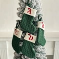 thumbnail image 4 of Tnobhg Christmas Socks Eye-catching Letter Embroidered Hanging Knit Stocking for Festive Holiday Decorations, 4 of 8