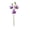 🥑 Purple_New#1711, variant on Artificial Cymbidium Orchid Bouquet - Three Head Fake Flower Arrangement, Lifelike Artificial Flowers, Flexible Stems, Home Wedding Party Table Centerpiece Decor