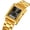 Gold Black, variant on Vintage Digital Sports Watch Dual Display Men's Women Water Resistant Outdoor Stainless Steel Band Electronic Square LED Back Light Multifunction Classic Wristwatch