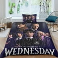 thumbnail image 1 of Wednesday Addams Duvet Cover - Microfiber Bedding Set With Zipper, Wednesday Addams Duvet Cover With Pillowcase Single, 1 of 5