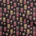 thumbnail image 1 of oneOone Polyester Spandex Black Fabric Owl Quilting Supplies Print Sewing Fabric By The Yard 56 Inch Wide, 1 of 5