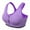 Purple, variant on Zipper Front Closure Push Up Racerback Yoga Sports Bras for Women,Comfortable Wirefree Post-Surgery Bra