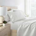 thumbnail image 4 of Noble Linens 4 Piece Pattern Microfiber Bed Sheets Set, Delicate Blossoms Mauve, Twin, 4 of 8