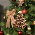 thumbnail image 3 of FFENYAN Christmas Decoration Christmas Ornament Wooden Bell Pendant Christmas Tree Christmas Gift MultiColor, 3 of 4