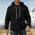 thumbnail image 2 of Hoodies for Men 2026 Fall Winter Long Sleeve Plain Lined Hooded Sweatshirt with Pockets Mens Pullover Top, 2 of 7