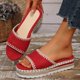 thumbnail image 2 of Zapatos Suaves para las Mujeres Cómodos de Color Sólido Redondo Del Dedo Del Pie Espadrulle Sandalias Planas, Zapatos Negros de Mujer Mulas Transpirables, 2 of 9