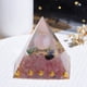 thumbnail image 5 of Generador de energía de cristal rosa, piedra curativa espiritual piramidal, 5 of 7