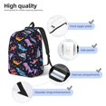 thumbnail image 3 of Easygdp Cartoon Dinosaur Mochila de Lona Resistente para Laptop, Compatible con Laptops de 15 a 17 pulgadas, Ideal para Escuela, Trabajo y Viajes-Medium, 3 of 5