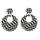 thumbnail image 1 of Pendiente de acrílico Danlge Lady Women Black White Rectangle Rhombus Square Style Redondo Yuyangstore Pendiente colgante geométrico, 1 of 8