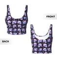 thumbnail image 5 of Picia flower Skull rose Sports Bra for Women,Padded Strappy Sports Bras Medium Support Yoga Bra with Removable Cups,Running Yoga Bra-Small, 5 of 9
