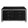 thumbnail image 2 of Better Home Products Monica Velvet Upholstered Double Dresser in Black, 2 of 4