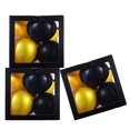 thumbnail image 4 of Caja de decoraciones para fiestas de cumpleaños Macarena 3 piezas decoraciones Negro dorado, 4 of 8