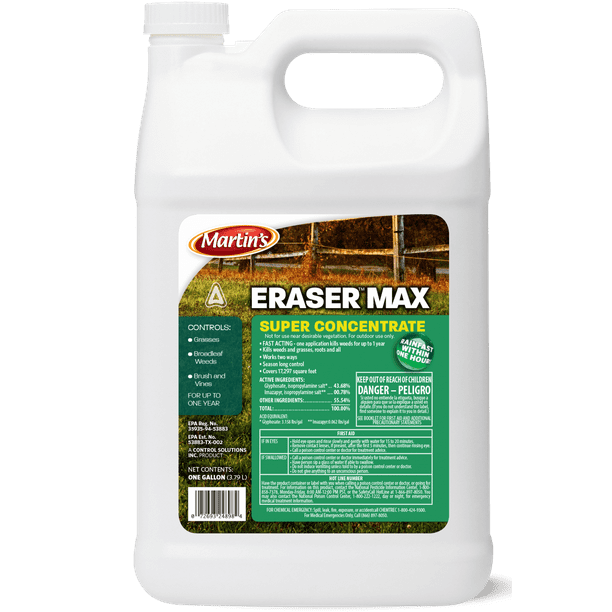 Martin's Eraser Max Super Concentrate Herbicide 128 fl oz 1 Case (4