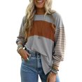 thumbnail image 1 of Blusa Dokotoo para mujer, manga larga, casual, holgada, gris, 1 of 8