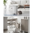 thumbnail image 4 of TEQIN Stainless Steel Trash Can with Lid, Large Garbage Can, Rustproof Step-on Kitchen Metal Trash Bin with Inner Bucket for Kitchen Office, 4 of 7