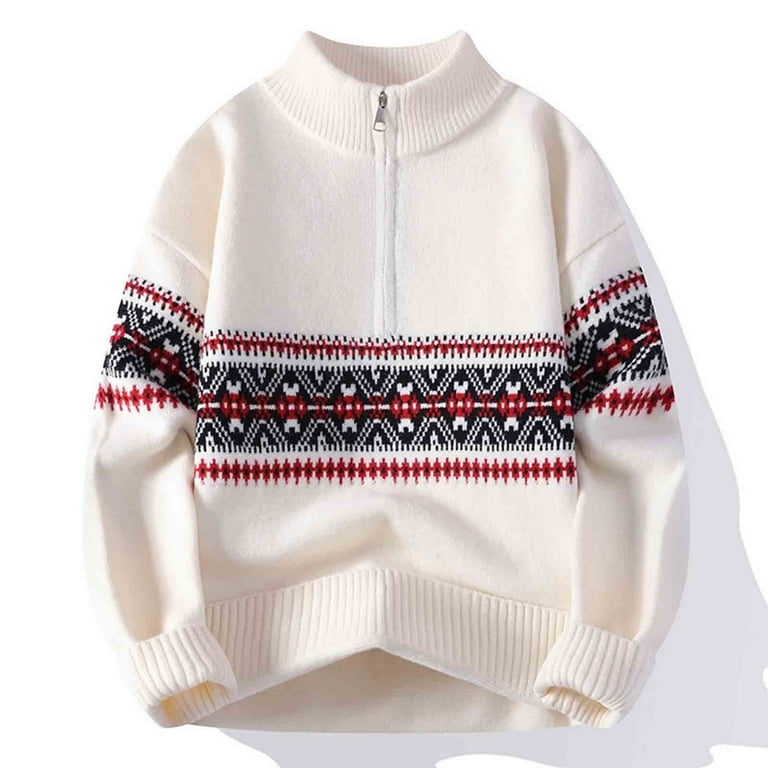 mens dress christmas sweater Wool Jumper With Reindeers, Oversized Sweater, Christmas Sweater for Men