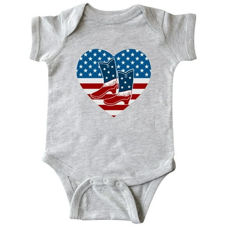

Inktastic USA Cowboy Boots Patriotic Gift Baby Boy or Baby Girl Bodysuit