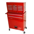 thumbnail image 3 of Tcbosik Rolling Tool Chest with 8 Storage Drawers, Tool Box Organizer with Lockable Wheels, Sliding Drawers and Detachable Top, Garage Workshop Tool Cabinet, Red, 3 of 7