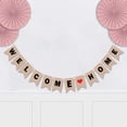 thumbnail image 2 of Inkdotpot WelcomeHome Pre Strung Bunting Housewarming Rustic Kraft Photo Props Home Party Sign Wall Dcor Banner Flags, 2 of 6