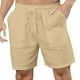 thumbnail image 1 of Cordón Atlético de Color Sólido para Hombre con Bolsillos, Pantalones Cortos Deportivos Casuales Elásticos para Hombres, 1 of 7