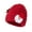 Red, variant on Thick Warm Ski Hats Winter Santa Furry Thickened Woolen Hat for Women Versatile Big Head Circumference Trendy Red Free Size