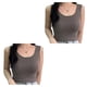 thumbnail image 1 of Qarigey Camiseta sin mangas corta para mujer, camisola sin costuras, camiseta con cuello cuadrado, chaleco corto de verano, ropa interior sin Type2 NO2, 1 of 6