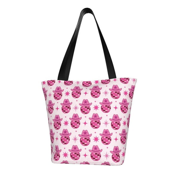 Disketp Groovy Pink Disco Balls Bolsa de Hombro Casual para Mujer, Bolso Cruzado para Compras, Viajes y Uso Diario