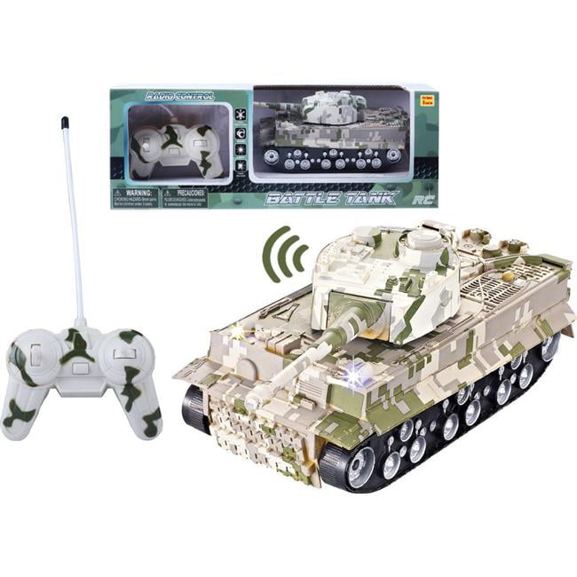 Laser League Remote Control Artillery Vehicles 2-Pack Combo Tan & Green Tanks 