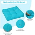 thumbnail image 5 of YEXJ Set of 4 Tufted Patio Cushions, 4" Outdoor Seat Cushions, Waterproof & High Elasticity for Comfortable Sitting Experience, Square Chair Cushions for Indoor Outdoor Use-2-Turquoise, 5 of 13