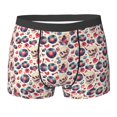 thumbnail image 6 of Mens Underwear Boxer Briefs - Skull Guitar record lips Comfort Breathable men's boxer briefs with Flex Waistband, 6 of 7
