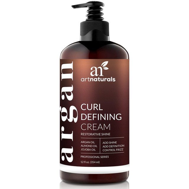 Crema para definir rizos Artnaturals con aceite de almendras, jojoba y argán, 350 ml