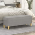 thumbnail image 1 of vidaXL Bench Light Grey 100x35x41 cm Fabric, 1 of 4