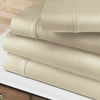 Superior 3-Piece 400-Thread Count Ivory Egyptian Cotton Sheet Set, Twin XL - Deep Pocket