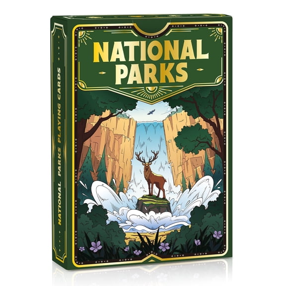 Neasyth National Parks Playing Cards, Deck of Cards, Poker Size Standard Index, National Park Theme for Gift, Family Game Night