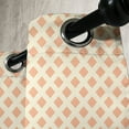 thumbnail image 3 of Ambesonne Orange Brown Grommet Curtain, Diagonal Tiles, 50" x 120", Pale Orange, 3 of 6