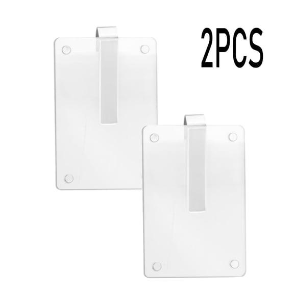 Boinkwe 2-Pack Car Sun Visor Photo Clips, Made of Acrylic, Universal for All Cars, With Clips for Easy Hanging