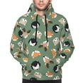 thumbnail image 4 of Hoodies for Men - Animal Heads Long Sleeve Comfrt Men'S Fashion Hoodies & Sweatshirts, Sweatshirts for Men Hoodies Pullover Clothing Clothes with Pouch, 4 of 7