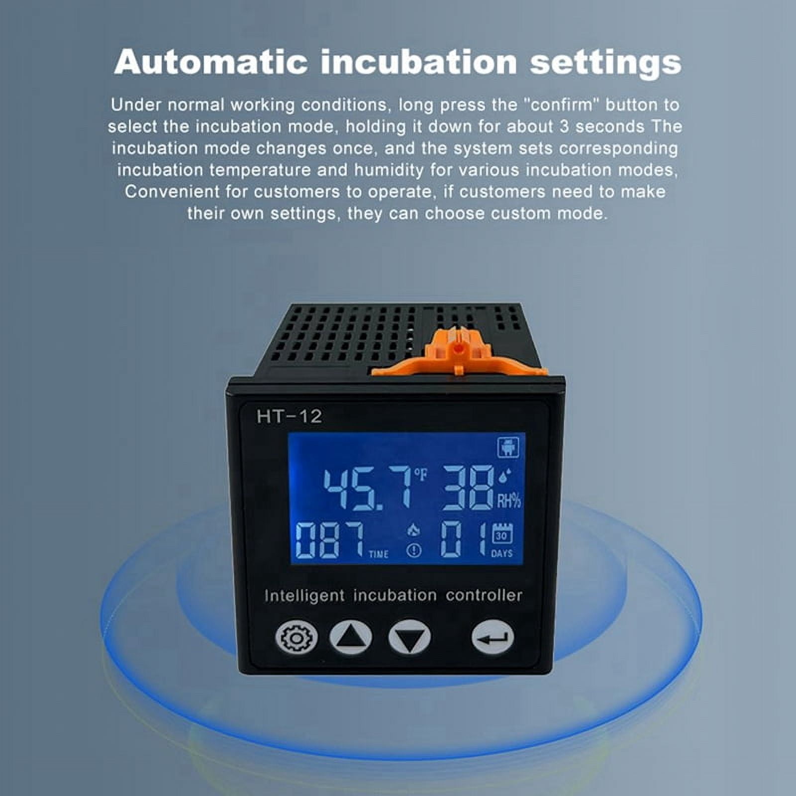 HT-12 LCD Screen Temperature and Humidity Controller Solar Incubator Controller Temperature Controller Control Table