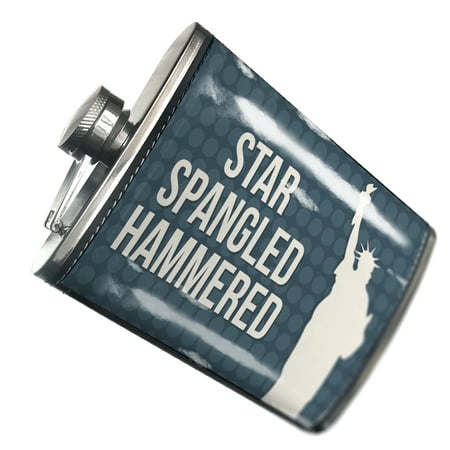 

NEONBLOND Flask Star Spangled Hammered Fourth of July Lady Liberty