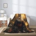 thumbnail image 2 of Sikiie Lakeside Flower Field Cat Cozy Flannel Fleece Throw Blanket: Lightweight & Thick for All Seasons - Perfect for Women, Men, & Kids"50"x40", 2 of 6