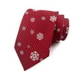 thumbnail image 6 of Christmas Ties for Men Holiday Theme Mens Tie Silk Necktie, 6 of 9