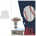 thumbnail image 5 of Baseball Wall Decor - Red Baseball Texture Curtains, 42x63 Inch, Blackout Insulation, Suitable for Children & Teens, Boys Sports Theme, 5 of 6
