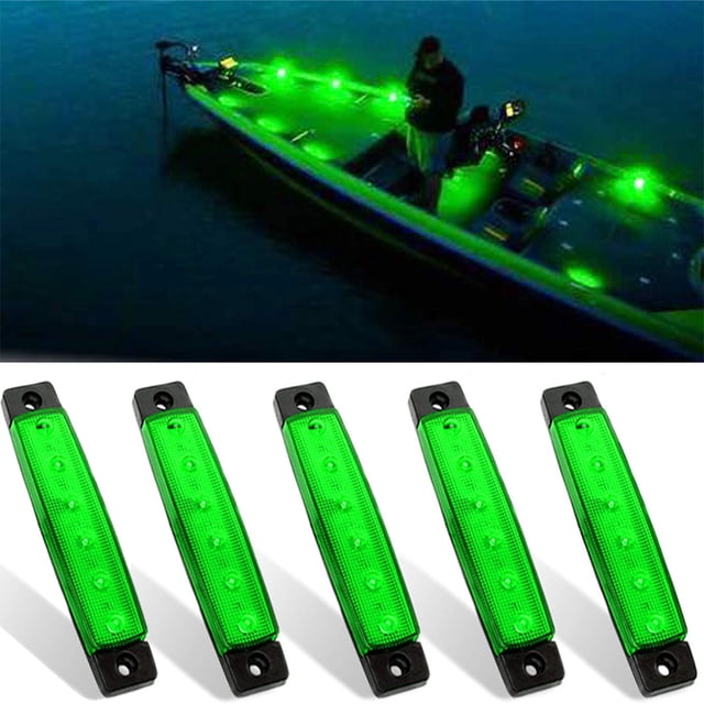 5 uds luces marinas 12V luces de navegación marinas impermeables luz de popa para barco kayak