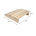 thumbnail image 2 of figatia Curved Sauna Headrest Pillow Lightweight Sauna Backrest for Steam Room Hotel, 2 of 8