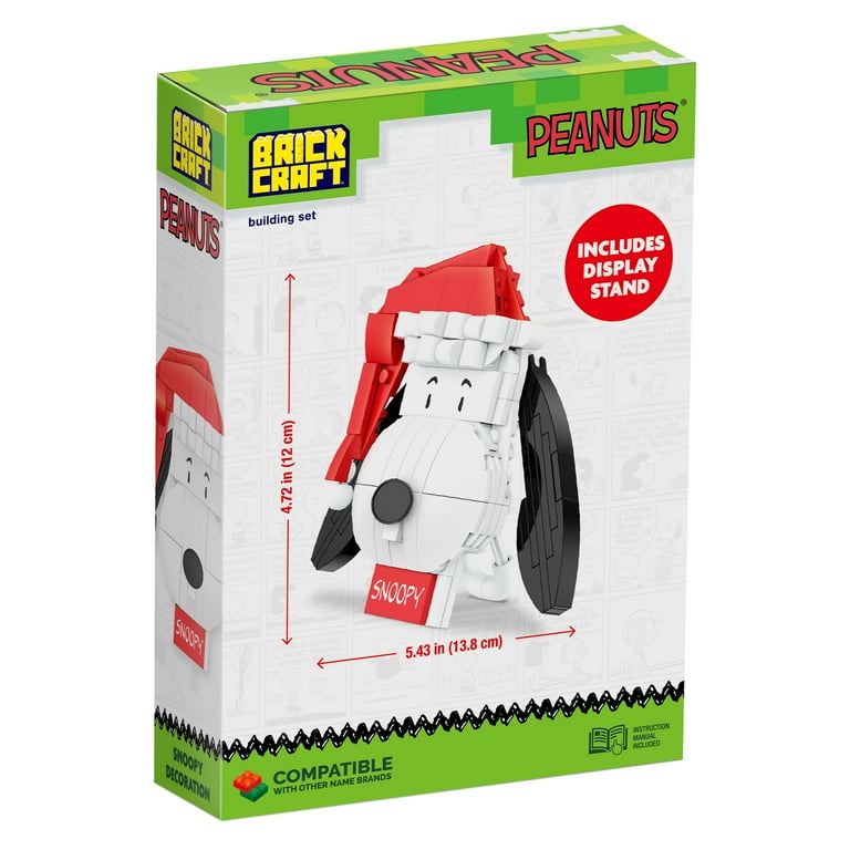 Brickcraft Peanuts Snoopy Decoration Building Kit (145-Piece Set