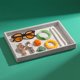 thumbnail image 4 of Bandeja de exhibición de joyería Minnieouse tela de terciopelo gris, 4 of 6