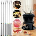thumbnail image 2 of Long 9.4-Inch Barbecue fork Set Of 6 Stainless Steel Dessert Roasting Sticks Multi-Color for Camping Cookouts, 2 of 6