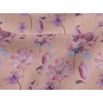 thumbnail image 4 of oneOone Viscose Jersey Peach Fabric Flower Watercolor Sewing Fabric By The Yard Printed Diy Clothing Sewing Supplies 60 Inch Wide, 4 of 5